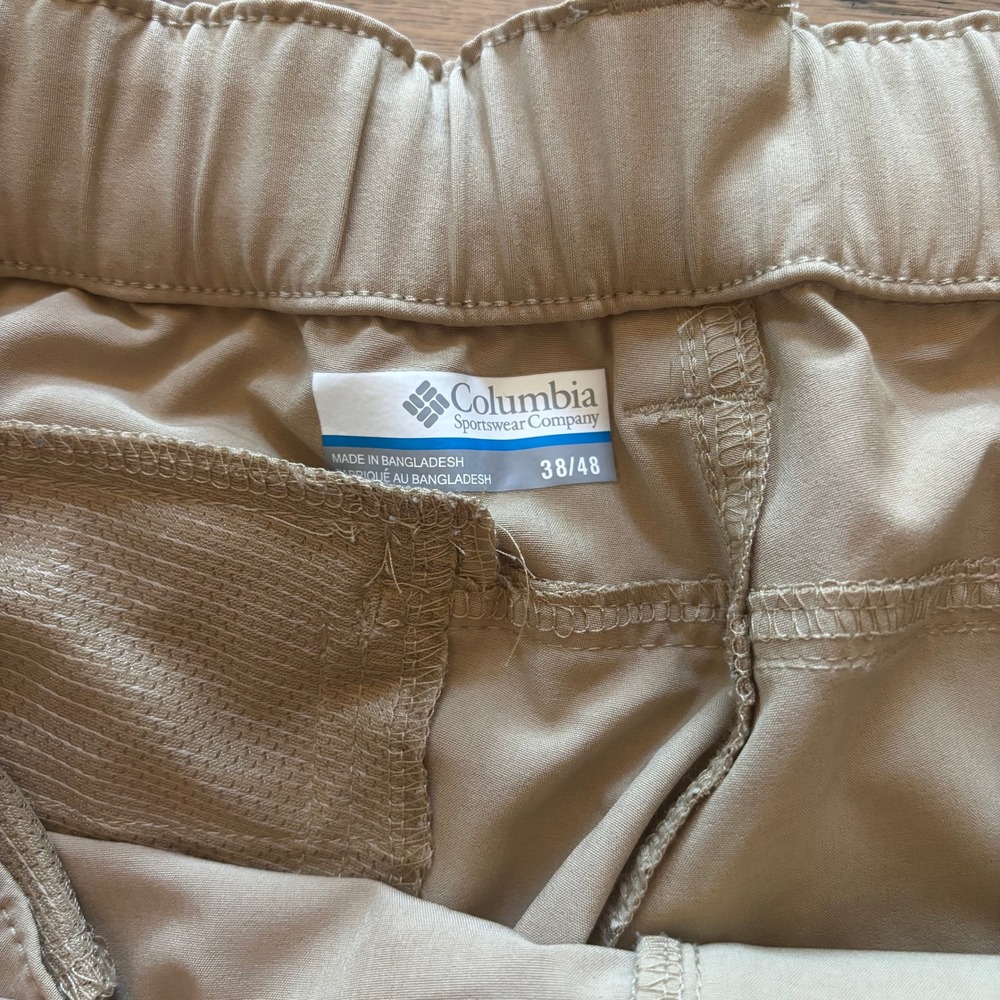 Columbia Mens Silver Ridge Utility Pants Khaki Tan Stretch Hiking 38x32 XO0923 - Picture 7 of 10